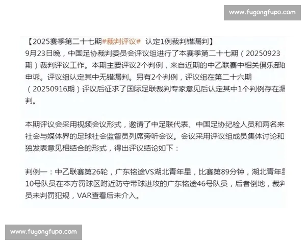 判罚争议再起引发赛场风波规则公正性遭到拷问与裁判权威信任危机